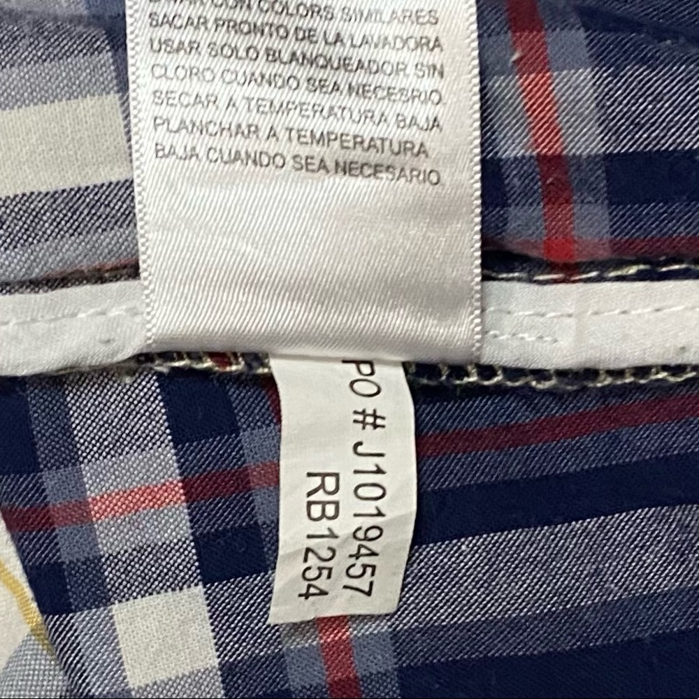 Nautica Jean Co. Blue, White, Red, & Yellow Plaid Bermuda Shorts - Picture 13 of 16